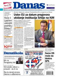 Danas - broj 5450, 31. avg 2012.