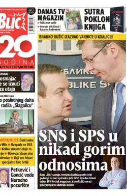 Blic - broj 7073, 21. okt 2016.