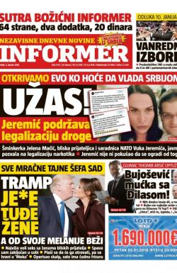 Informer - broj 1735, 5. jan 2018.