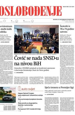 Oslobođenje - broj 27160, 30. nov 2022.