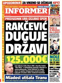 Informer CG - broj 975, 17. jul 2015.