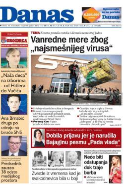 Danas - broj 8199, 11. mar 2020.