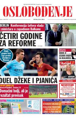 Oslobođenje - broj 24.332, 29. avg 2014.
