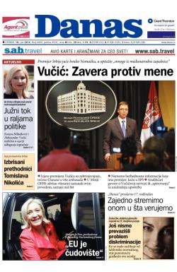 Danas - broj 6098, 10. jun 2014.