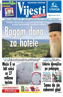 Vijesti - broj 5678, 19. jan 2014.
