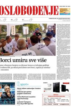 Oslobođenje - broj 25416, 28. avg 2017.