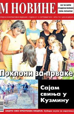 M Novine, Sr. Mitrovica - broj 716, 9. sep 2015.