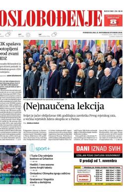 Oslobođenje - broj 25849, 12. nov 2018.