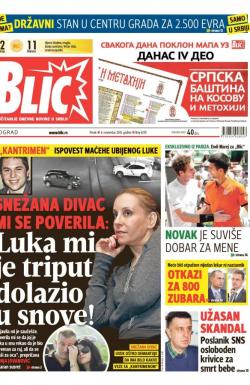 Blic - broj 6729, 6. nov 2015.