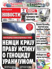 Večernje novosti - broj 3344, 25. avg 2019.