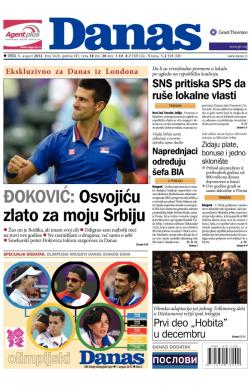 Danas - broj 5420, 1. avg 2012.