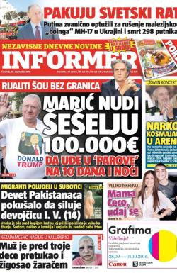 Informer - broj 1346, 29. sep 2016.