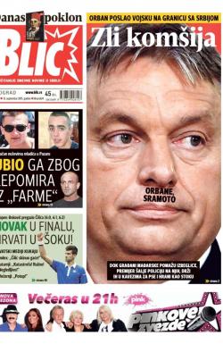 Blic - broj 6674, 12. sep 2015.