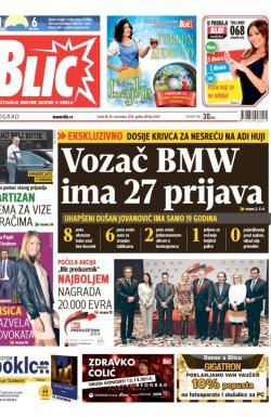 Blic - broj 6391, 26. nov 2014.
