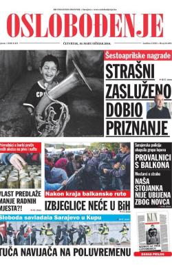 Oslobođenje - broj 24.891, 10. mar 2016.