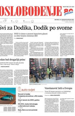 Oslobođenje - broj 27207, 25. jan 2023.