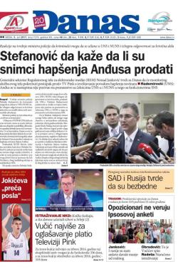 Danas - broj 7219, 5. jul 2017.