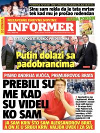 Informer - broj 735, 1. okt 2014.