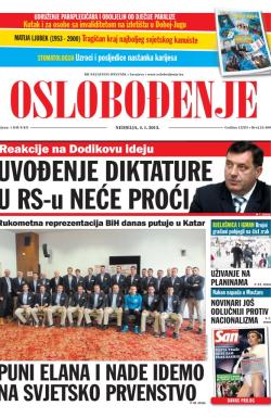 Oslobođenje - broj 24.460, 4. jan 2015.