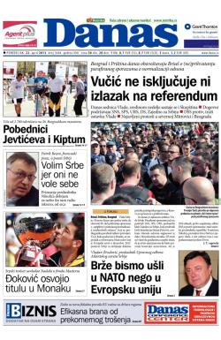 Danas - broj 5684, 22. apr 2013.