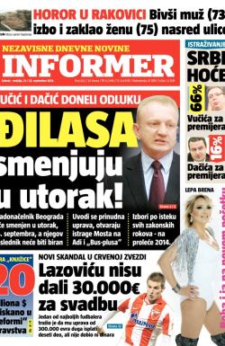 Informer - broj 422, 21. sep 2013.