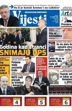 Vijesti - broj 6383, 31. dec 2015.