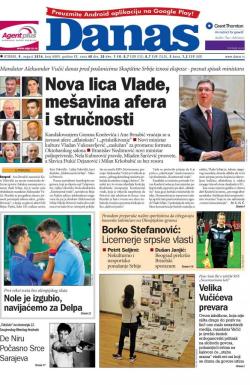Danas - broj 6889, 9. avg 2016.