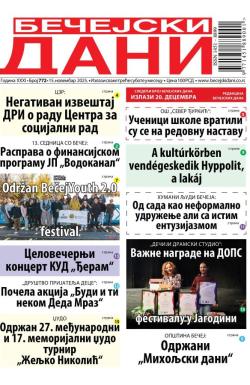 Bečejski Dani - broj 772, 15. nov 2025.