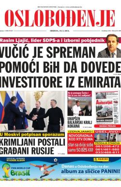 Oslobođenje - broj 24.169, 19. mar 2014.