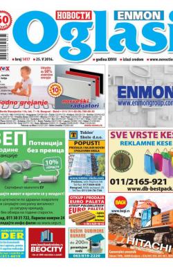 Novosti oglasi - broj 1417, 25. maj 2016.