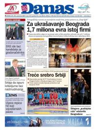 Danas - broj 7294, 18. sep 2017.