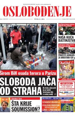 Oslobođenje - broj 24.465, 9. jan 2015.