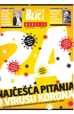 Blic - broj 8279, 8. mar 2020.