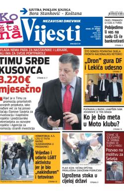 Vijesti - broj 5959, 28. okt 2014.