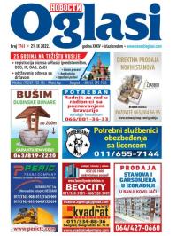 Novosti oglasi - broj 1741, 21. sep 2022.