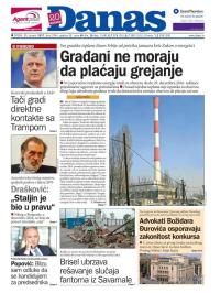 Danas - broj 7044, 11. jan 2017.