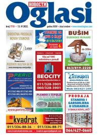 Novosti oglasi - broj 1718, 13. apr 2022.