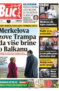 Blic - broj 7214, 15. mar 2017.