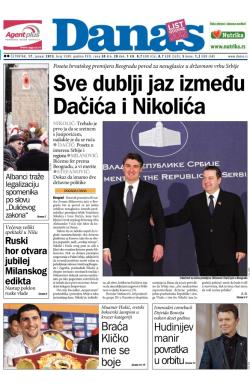 Danas - broj 5589, 17. jan 2013.