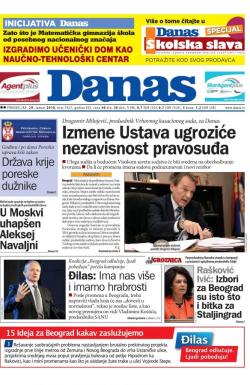 Danas - broj 7427, 29. jan 2018.
