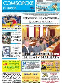 Somborske novine - broj 3221, 18. mar 2016.