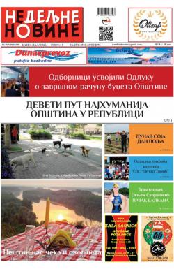 Nedeljne novine, B. Palanka - broj 2596, 18. jun 2016.
