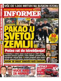 Informer - broj 3493, 8. okt 2023.