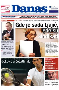 Danas - broj 6119, 1. jul 2014.