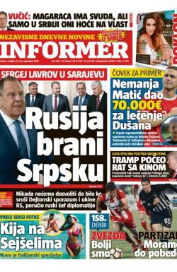 Informer - broj 1953, 22. sep 2018.
