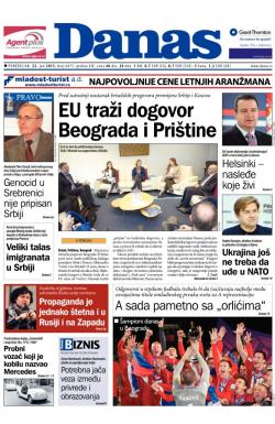 Danas - broj 6475, 22. jun 2015.