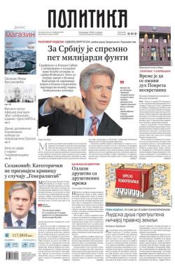 Politika - broj 40292, 8. feb 2026.