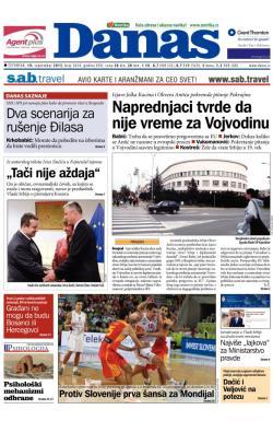 Danas - broj 5834, 19. sep 2013.