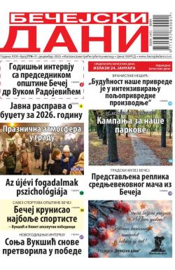 Bečejski Dani - broj 774, 31. dec 2025.