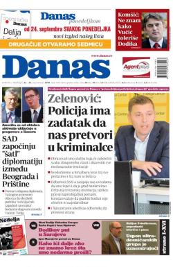 Danas - broj 7663-7664, 22. sep 2018.